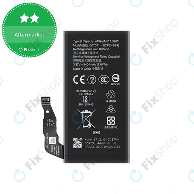 Batteria per Google Pixel 8a, GO7DF, 4492mAh