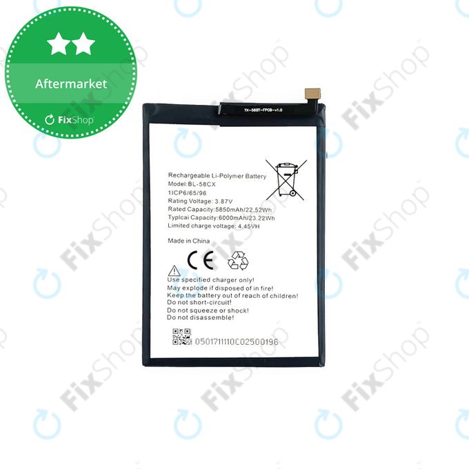 Batteria per Infinix Hot 10i, BL-58CX, 6000mAh