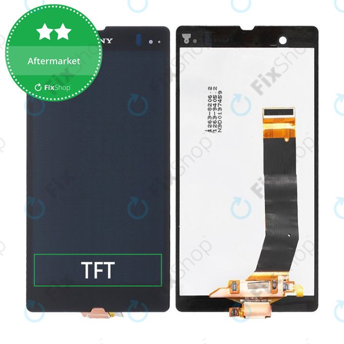 Schermo LCD per Sony Xperia Z L36H, Vetro touch senza cornice, C6603