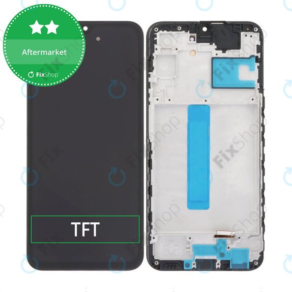 Schermo per Samsung A25 A256B, Brave Black, Vetro touch con cornice