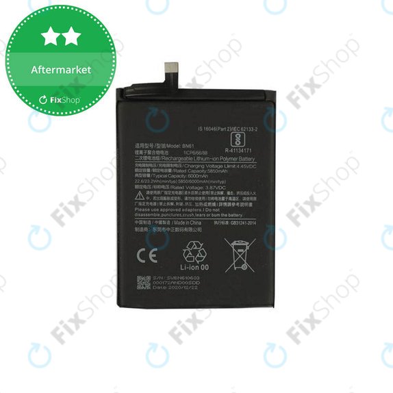 Batteria per Xiaomi Poco X3, X3 NFC, X3 Pro, BN57, BN61, 5160mAh
