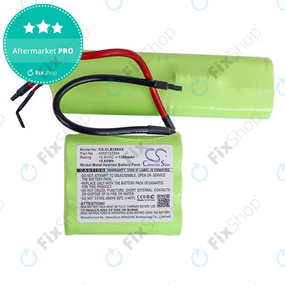 Batteria per AEG, Electrolux 4055132304, Ni-MH, 1300mAh, 12V, HQ