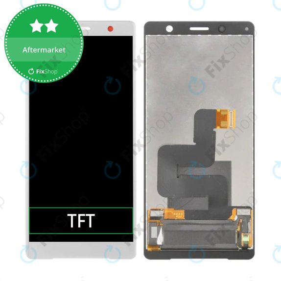 Schermo LCD per Sony Xperia XZ2 Compact, Silver, Vetro touch senza cornice