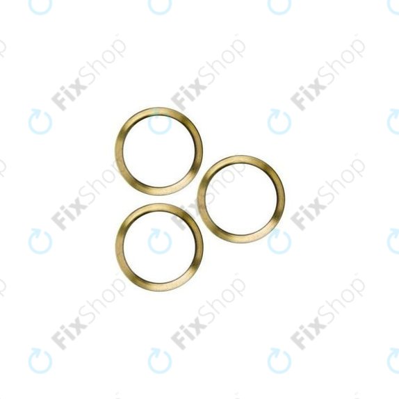 Frame lente fotocamera posteriore 3pcs per iPhone 12 Pro, Gold