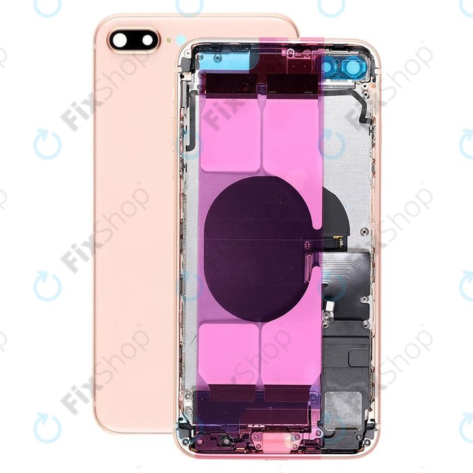 Scocca posteriore con piccoli componenti per iPhone 8 Plus, Gold