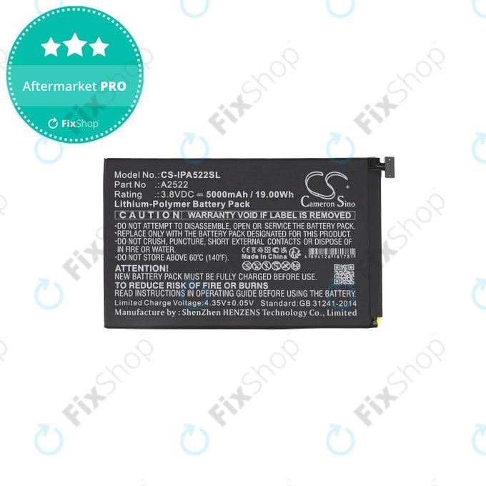 Batteria A2522 per Apple iPad Mini 6, 5000mAh, HQ