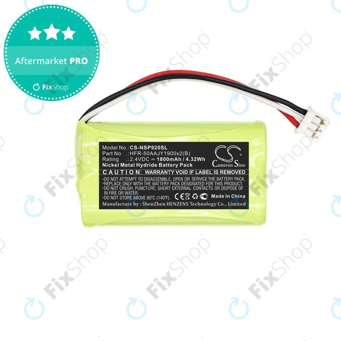 Batteria per Nvidia P2920, Nvidia Shield Game Controller HFR-50AAJY1900x2 B, Ni-MH, 1800mAh, 2.4V, HQ
