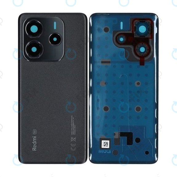 Cover batteria per Xiaomi Redmi Note 14 5G 24094RAD4G, Midnight Black, 56002700O1700, Genuine Service Pack