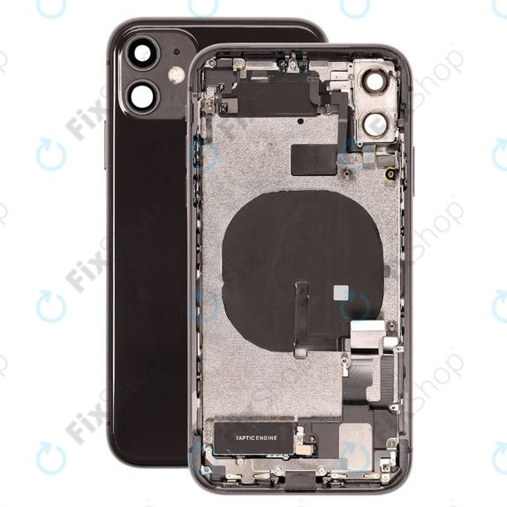 Scocca posteriore con piccoli componenti per iPhone 11, Black