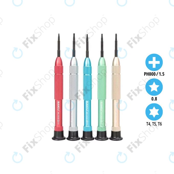 Set cacciaviti per notebook 5 pz, Baku BK-5530