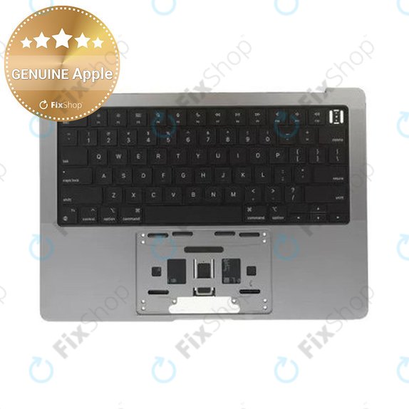 Top case con tastiera US e batteria per MacBook Pro 14", A2442 (2021), A2779 (2023), Space Gray, 661-32210, Genuine Apple