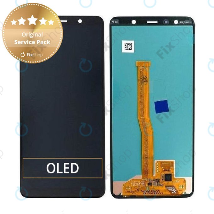 Schermo per Samsung A7 A750F (2018), Vetro touch senza cornice, GH96-12078A, Genuine Service Pack