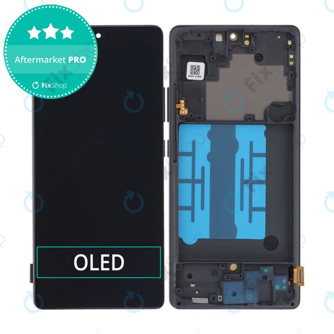 Schermo OLED per Samsung A71 5G A716B, Vetro touch con cornice