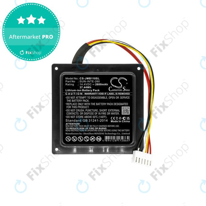 Batteria per JBL Party Box 100, SUN-INTE-260, Li-Ion, 2600mAh, 14.4V, HQ