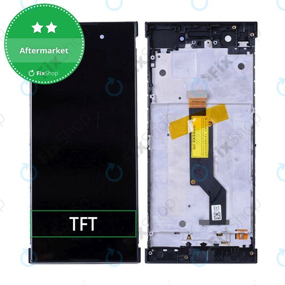 Schermo per Sony Xperia XA1 G3121, Black, Vetro touch con cornice