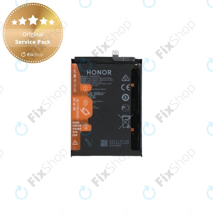 Batteria per Honor X6, X7, X8, HB496590EFW, 24023623, 5000mAh, Genuine Service Pack