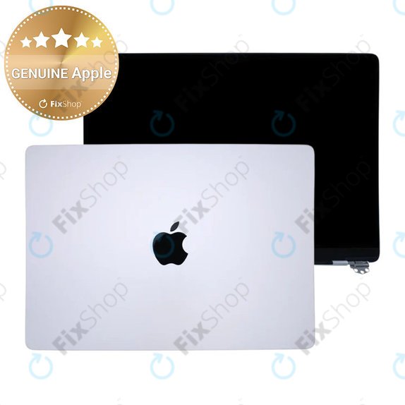 Schermo LCD per MacBook Pro 14", A3112, A3185 (2024), con vetro frontale e copertura, Silver, 661-41792, Genuine Apple