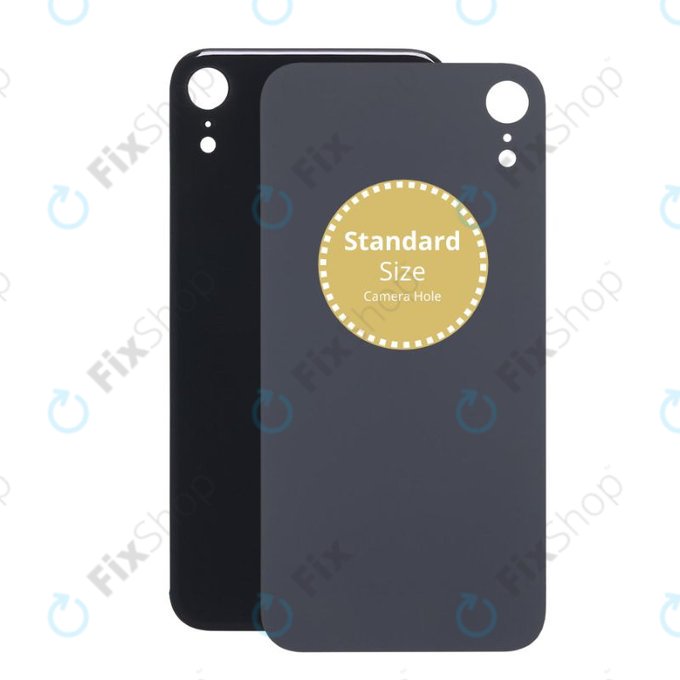 Vetro scocca posteriore per iPhone XR, Black