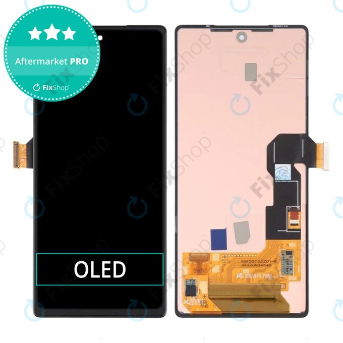 Schermo OLED per Google Pixel 6a GX7AS GB62Z, Vetro touch senza cornice