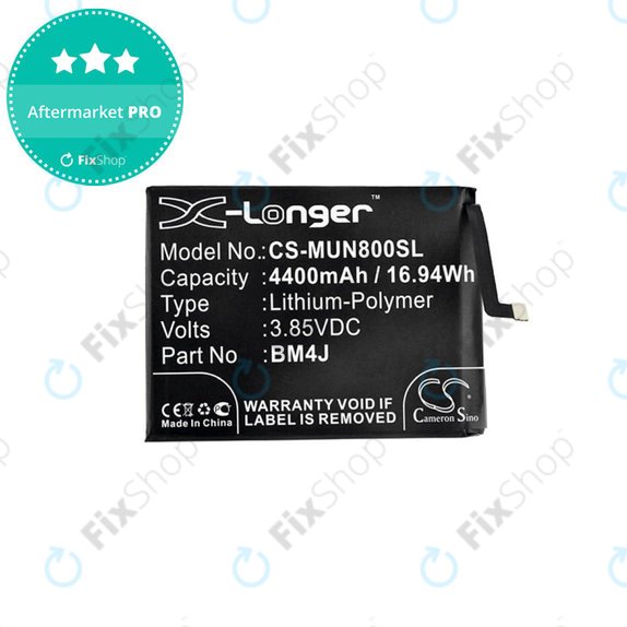 Batteria per Xiaomi Redmi Note 8 Pro, 4400mAh, Li-Pol, 3.85 V, BM4J, HQ