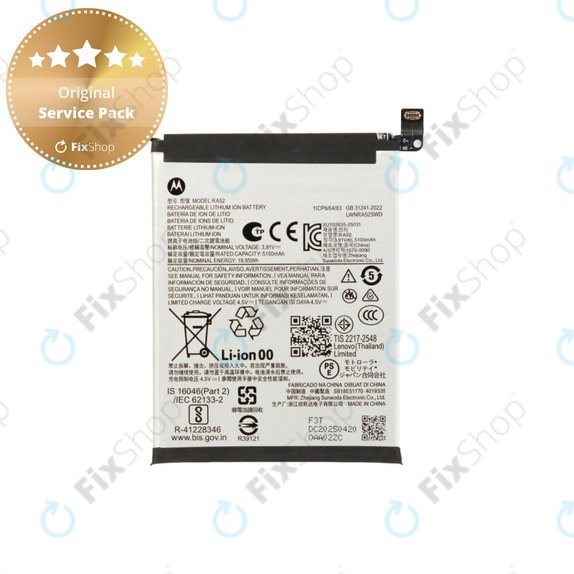Batteria per Motorola Moto G86 5G, RA52, SB18E51770, 5100mAh, Genuine Service Pack