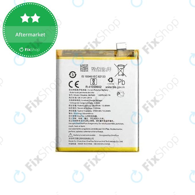 Batteria per OnePlus 6T, OnePlus 7, BLP685, 3700mAh